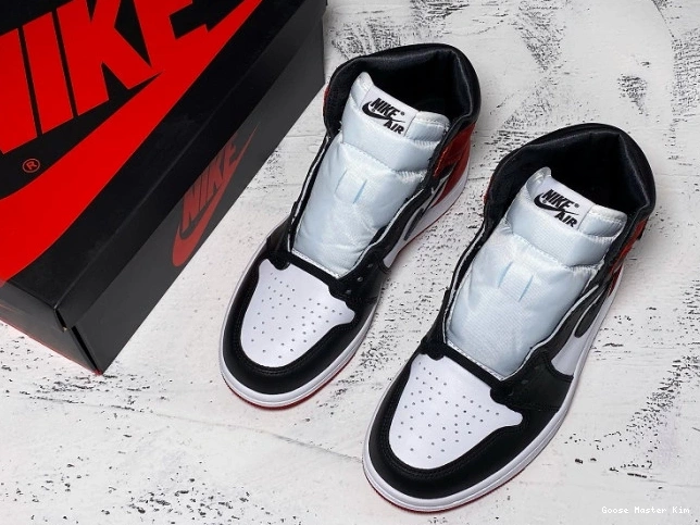 Jordan 1 Retro Toe CD0461-016 Black Satin Air High 0711